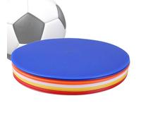 Soccer Training Flat Disc - Football Sign Plate, Exercising Marker | Multifunctional Equipment For Agility Practice Sports Drills PE Coaching Obstacle Course Non-Slip Durable Red Blue