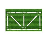 Soccer Training Mat 63 x 35.4 in 160 x 90 cm, Crystal Velvet Soccer Footwork Training Mat, Foldable Indoor Soccer Training Mat, with Green Turf Design, for Dribbling Drills and Skill Improvement