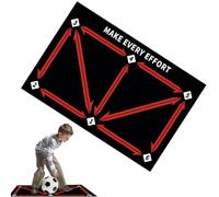 Soccer Training Mat,Ball Control Training Player Equipment | Soccer Trainer Dribble Auxiliary Props, Silent Soccer Practice Equipment for Kids