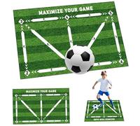 Soccer Training Mat for Kids, 24x35'' Football Training Non-Slip Soccer Mat for Exercise Silent Ball Mastery Trainer Football Accessories Gift for Kids