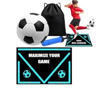 Soccer Training Mat - Non-Slip Foldable Exercise Equipment,Indoor Soccer Training Equipment Set - for Skills Development Youth Adults Athlete Indoor Outdoor Court