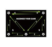 Soccer Training Mat | Non-Slip Soccer Train Mat - Safe Agility Footstep Portable Design for Players Fans Lovers Parents Mom Outdoor Indoor Coaching Juggle