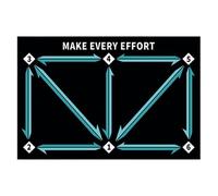 Soccer Training Mat - Soccer Step Training Mat, Soccer Games Training Mat | Non-Slip Football Domain Mat, Practice Equipment