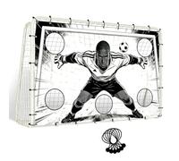 Soccer Training Net - Interactive Football Toss Target Netting, Durable Kicking Practice Goal, Precision Passing Trainer, Backyard Skill Development Net | Kids Teens School for Lawn Playground