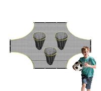 Soccer Training Net with Targets - Practice Equipment Nets Featuring Scoring Zones, Goal Skill Improvement Nets for Accuracy | Trainings Aid for Drills Exercises, Backyard Practices Equipment