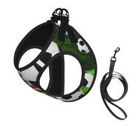 Soccer Usa American Flag Printing Puppy Summer Vest Harness With Reflective,Dog Accessories For Small Medium Large Dogs And Cats