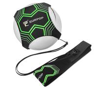 Soccer/Volleyball/Rugby Trainer, Football Kick Throw Solo Practice Training Aid Control Skills Adjustable Waist Belt for Kids Adults (Glow)