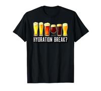Soccer Watch Party Hydration Break Fan Joke Beer Saying T-Shirt