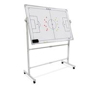 Soccer Whiteboard for Coaches, Soccer Clipboard for Coaches, with Universal Wheels, Double-Sided Use, Height Adjustable, for Training