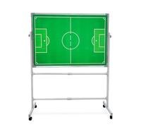 Soccer Whiteboard for Coaches, Soccer Magnetic Coaching Board, with Adjustable Stand and Universal Wheels, 360-Degree Flip