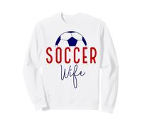 Soccer Wife Vintage Soccer Ball Support Soccer Family Sweatshirt
