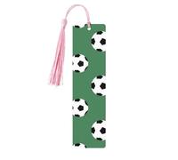Soccer Wooden Bookmark Birthday Present Tassels Crafts Perfect Decoration for Bookmarks