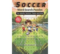 Soccer Word Search: Word Search Puzzles with Easy to Read Print about Soccer, Outdoor and More | 6x9inches, 50+ Puzzles ... Gift for Holidays, Vacations and Relaxation