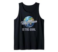 Soccer, World Peace is the Goal, Futbol, Soccer Player Tank Top