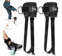 SOCCUP Workout Ankle Strap for Cable Machine & Dumbbells Weight - Foot Dumbbell Attachment - Adjustable Ankle Cable Strap for Workout, Gym, Kickbacks, Leg Curls, Glute Exercises for Men & Women