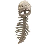 SOCEIMPTS Dinosaur Skeleton Costume Sound Style - Realistic 3D Halloween Skeleton Plush Dino Set Themed Props Party Cosplay, 63 Inch, Large