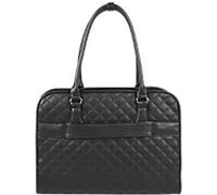 SOCHA Laptop Bag for women 15.6 inch removable laptop compartment Jet Black Diamond