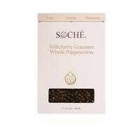 Soché Tellicherry Black Peppercorns 200 g, Hand Selected Whole Pepper from the Malabar Coast | Pure, Aromatic and Ethically Sourced | Climate Friendly Resealable Pack | The Finest & Purest Essentials