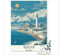 Sochi, Russia jigsaw puzzle1000 pieces | a fun way to enjoy a quiet evening in a new home before unpacking all the moving boxes arrive to enjoy at home38x52cm