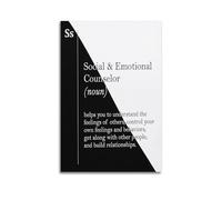 Social And Emotional Counselor Definition Art Canvas Poster Bedroom Living Room Decoration Painting Unframe-style 20x30inch(50x75cm)