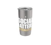 Social Battery Critically Low Introvert Stainless Steel Insulated Tumbler