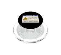 Social Battery Low Funny Error Message Introvert Meme Humor PopSockets PopGrip for MagSafe