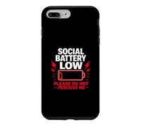 Social Battery Low Please Do Not Perceive Me Battery Gift Case for iPhone 7 Plus/8 Plus