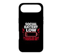Social Battery Low Please Do Not Perceive Me Battery Gift Case for iPhone Air