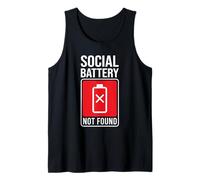 Social Battery Not Found Tank Top