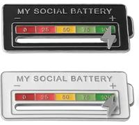 Social battery pin - My Social Battery Creative Lapel Pin, Perfect Accessory for Personalizing Backpacks, Jackets, Bags, or Any Fabric Surface with a Sense of Humor!