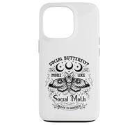 Social Butterfly? More Like A Social Moth Drawn To Darkness Case for iPhone 13 Pro