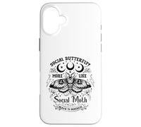 Social Butterfly? More Like A Social Moth Drawn To Darkness Case for iPhone 16 Plus