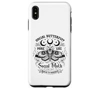Social Butterfly? More Like A Social Moth Drawn To Darkness Case for iPhone XS Max
