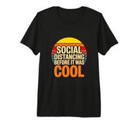 Social Distancing Before It was Cool Retro Introvert Premium T-Shirt