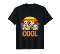 Social Distancing Before It was Cool Retro Introvert T-Shirt