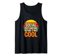 Social Distancing Before It was Cool Retro Introvert Tank Top