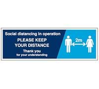 Social distancing in operation, Please keep your distance