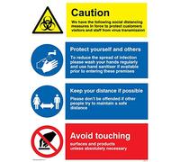 Social distancing measures for retail and business