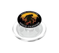 Social Distancing World Funny Bigfoot Sasquatch PopSockets PopGrip for MagSafe