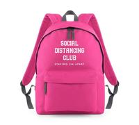 Social Distincing Club Virus Backpack Rucksack 18L Bag - 42 x 31 x 21cm