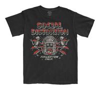 Social Distortion T-Shirt Jukebox Skelly Band Logo – Official Unisex Short Sleeve Black Medium