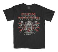 Rock Off Trade T-Shirt Social Distortion Jukebox Skelly 100% Cotton Jersey Black XL
