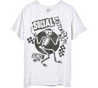 Social Distortion T Shirt Speakeasy Checkerboard Band Logo Official White S