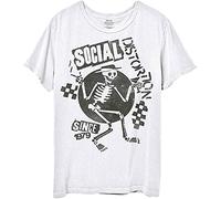 Social Distortion T Shirt Speakeasy Checkerboard Band Logo Official White XL