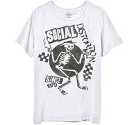 Social Distortion T Shirt Speakeasy Checkerboard Band Logo new Official White