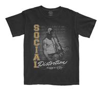 Social Distortion T Shirt Athletics Distressed Band Logo Official Black XXL