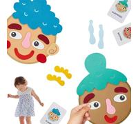 Social Emotional Learning Toy - 490g Felt Sticker Kit, Social Skills Emoticon Interaction Game | Fun Multiplayer Activity for Kids School Park Car Outdoors Home Educational Emotional Development