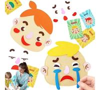 Social Emotional Learning Toy - Emotional Making Faces Kit for | Interactive Felt Board with Expressive Features & Mood Cards for Preschool, Kindergarten, and Travel