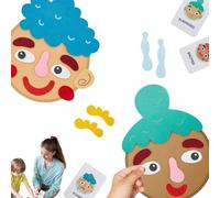 Social-Emotional Learning Toy - Funny Faces Games | Socio-Emotional Development Face Maker Kit for Multiplayer Games in Parks, Cars