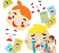 Social Emotional Learning Toy - Social Emotional Making Faces Kit, Interactive Multiplayer Game | Felt Emoticon Activity for Park, Car, Home, School, Outdoor, Classroom Tool, Expression Development